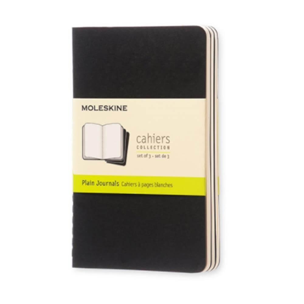 Moleskine Plain Cahier Pocket Journal Set of 3